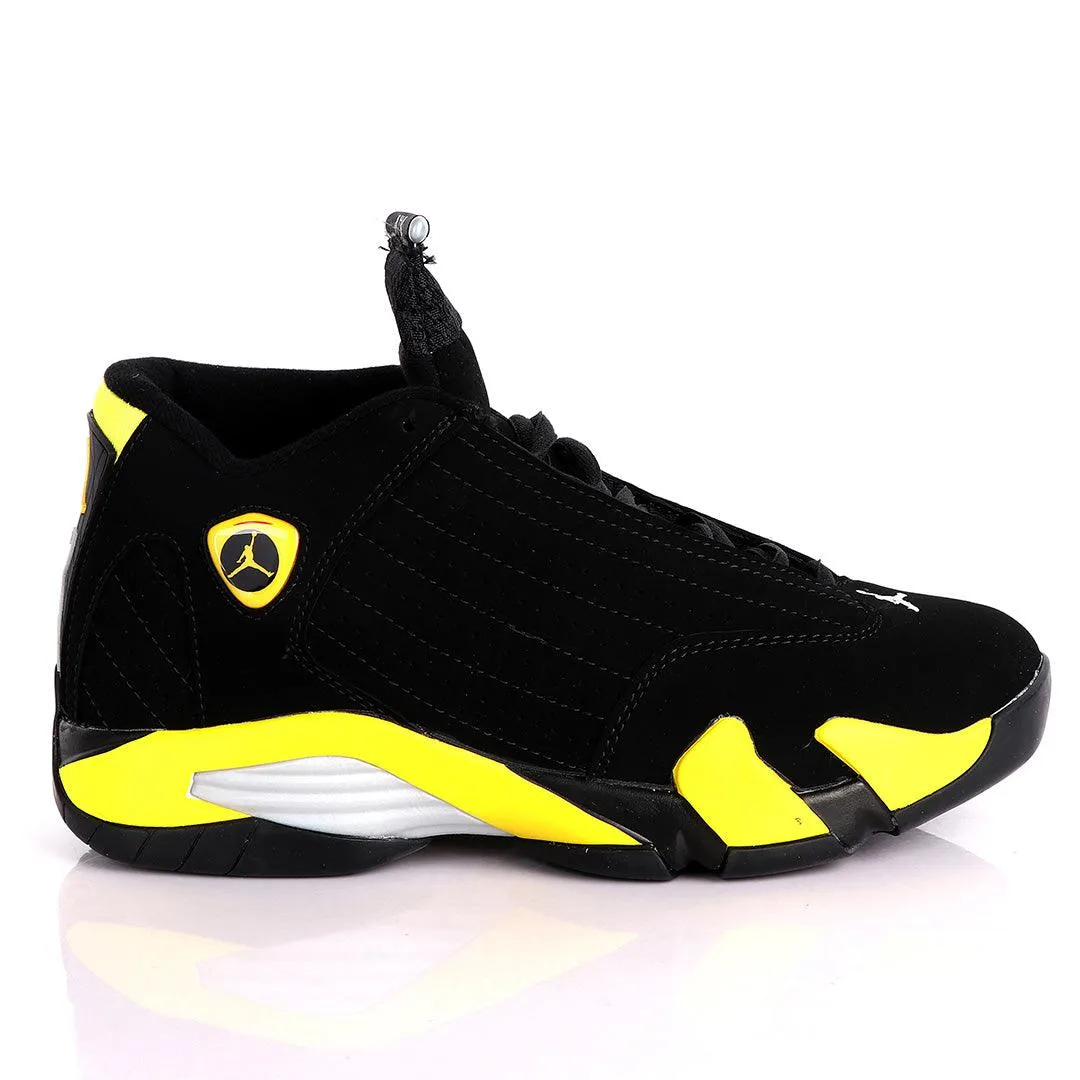 Air Jordan 14 Retro Black And Yellow Sneakers