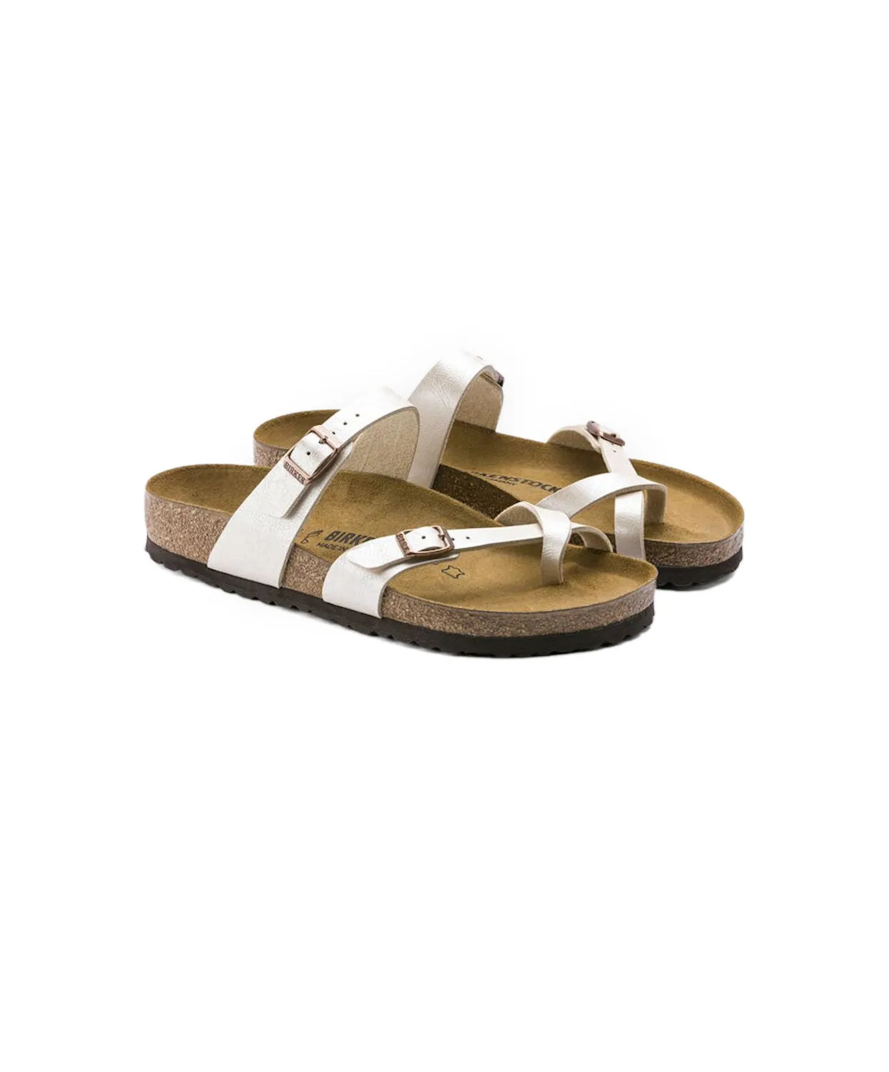 Birkenstock Mayari Birko-Flor Graceful Pearl White Sandals