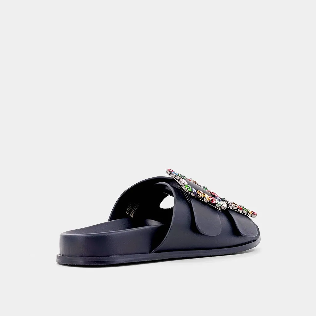 Brittany Sandal - Metallic Black