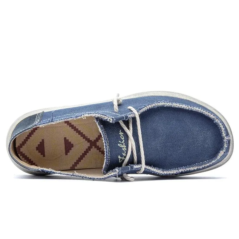 Comfortable Flat Loafers Canvas Men's Casual Shoes #XS8810