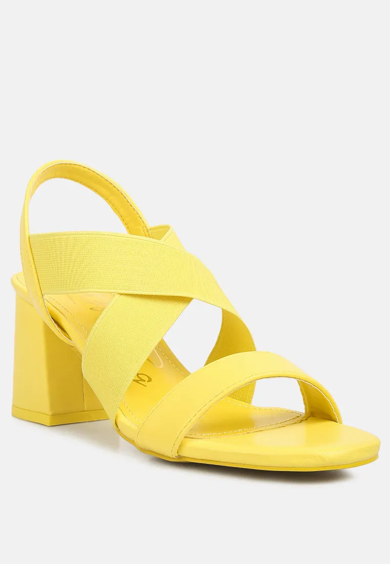 Comfortable Straps Block Heel Sandals