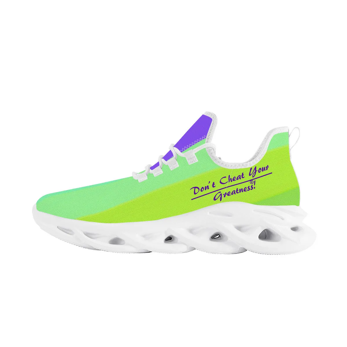 DCYG Purple ,Blue & Green 2nd Edition B Flex Control Sneaker - White Mens/Womens sizes 5-14