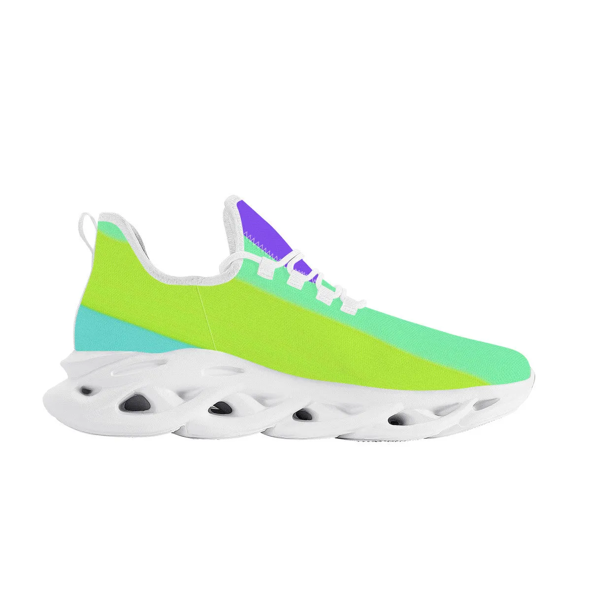 DCYG Purple ,Blue & Green 2nd Edition B Flex Control Sneaker - White Mens/Womens sizes 5-14