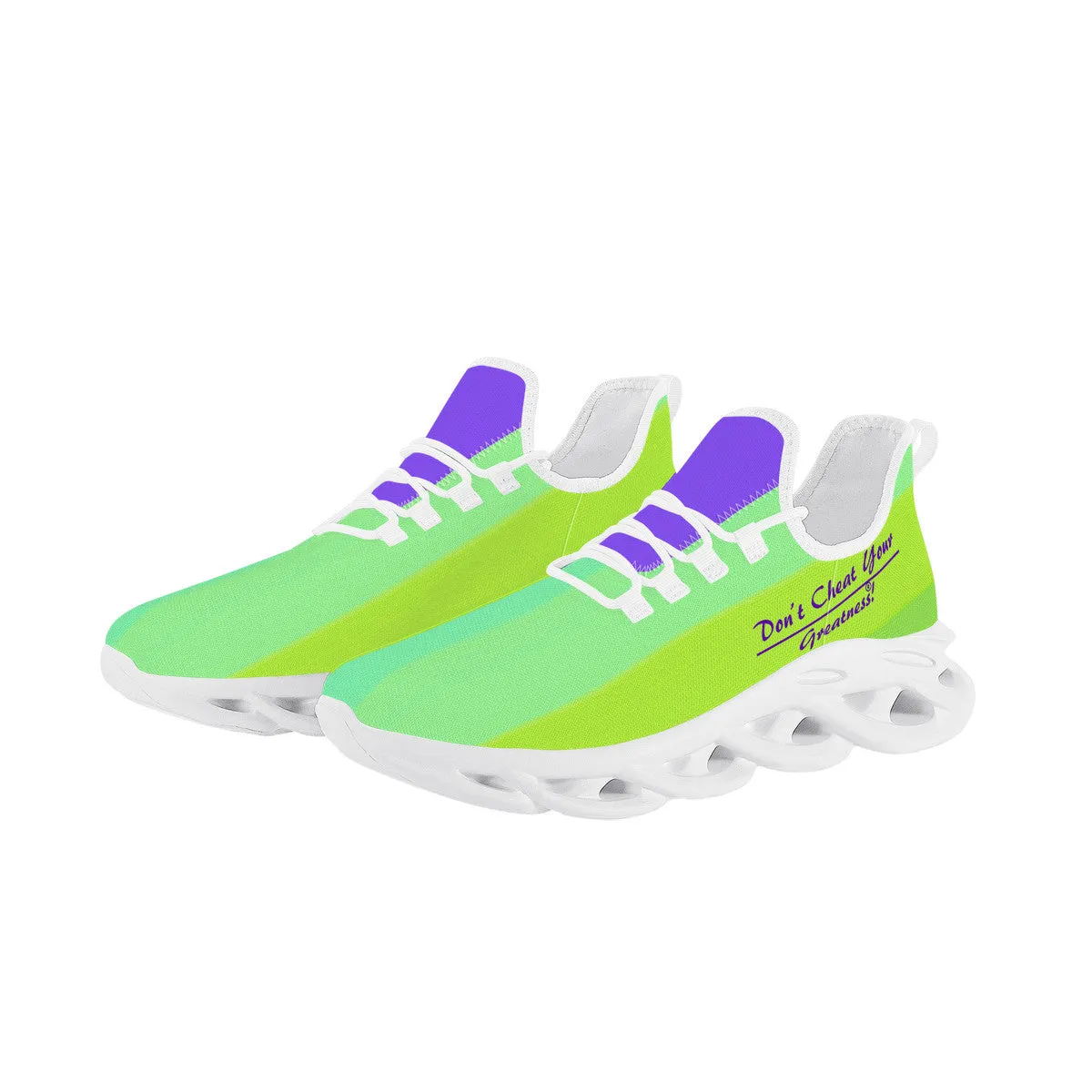 DCYG Purple ,Blue & Green 2nd Edition B Flex Control Sneaker - White Mens/Womens sizes 5-14