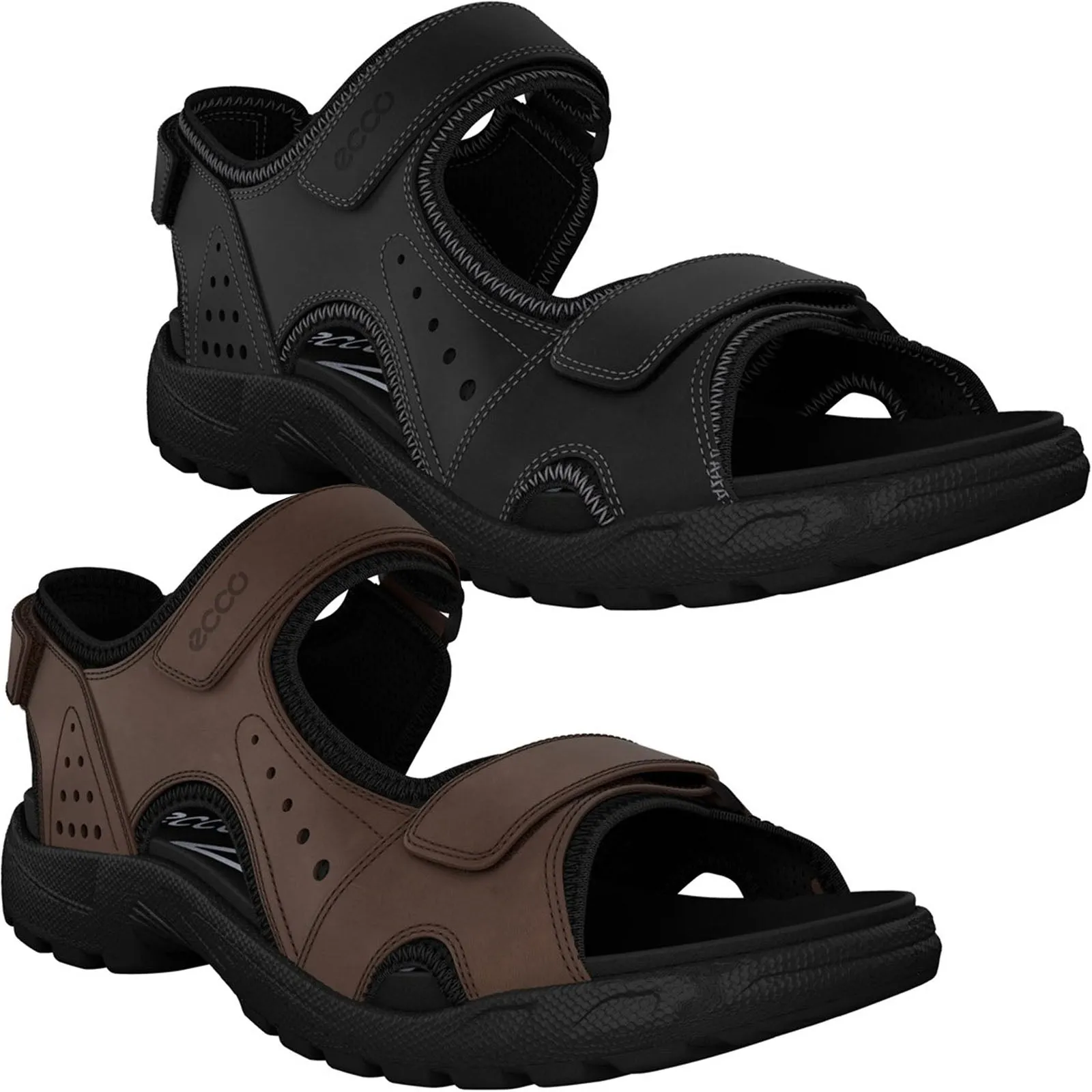 ECCO Mens Onroads Leather Walking Sandals