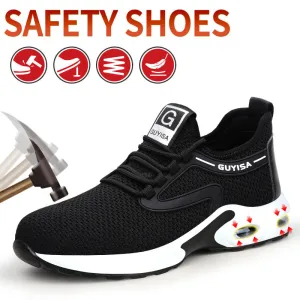 Fashionable Men's Safety Sneakers Lightweight Protective Work Shoes