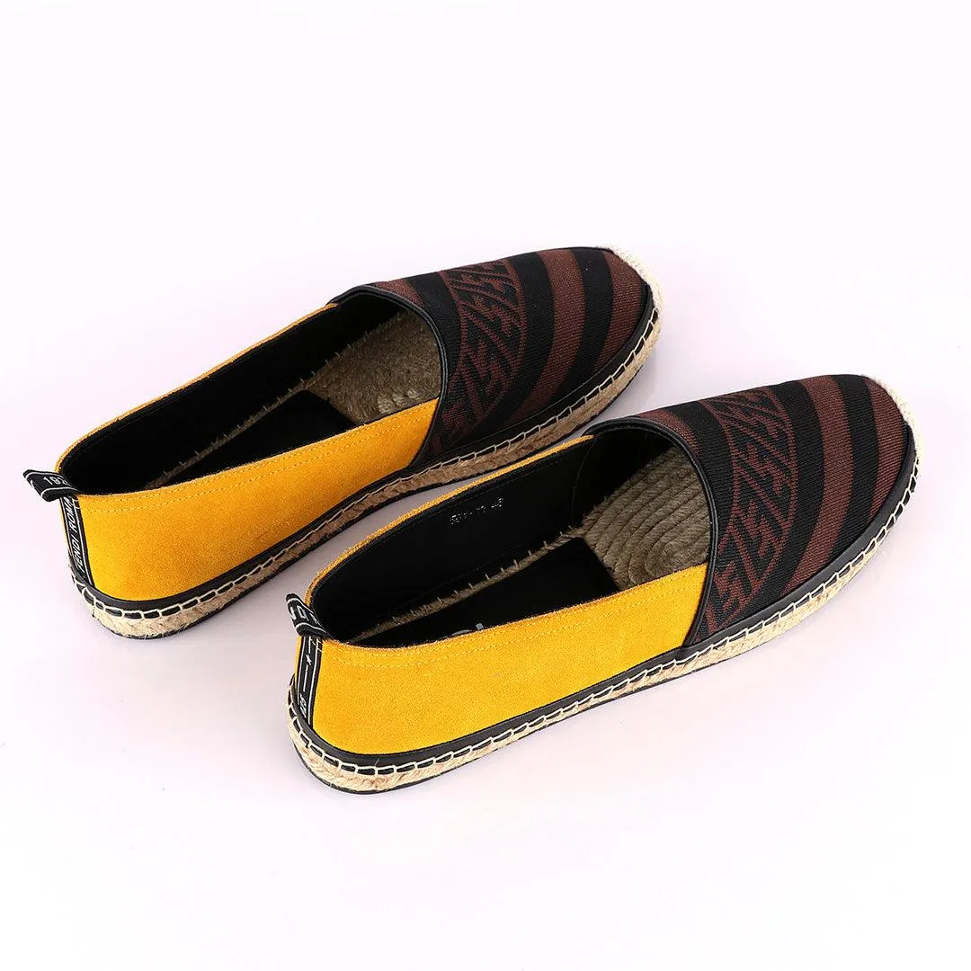 Fendi Roma CowHide Yellow Apricot Shoe