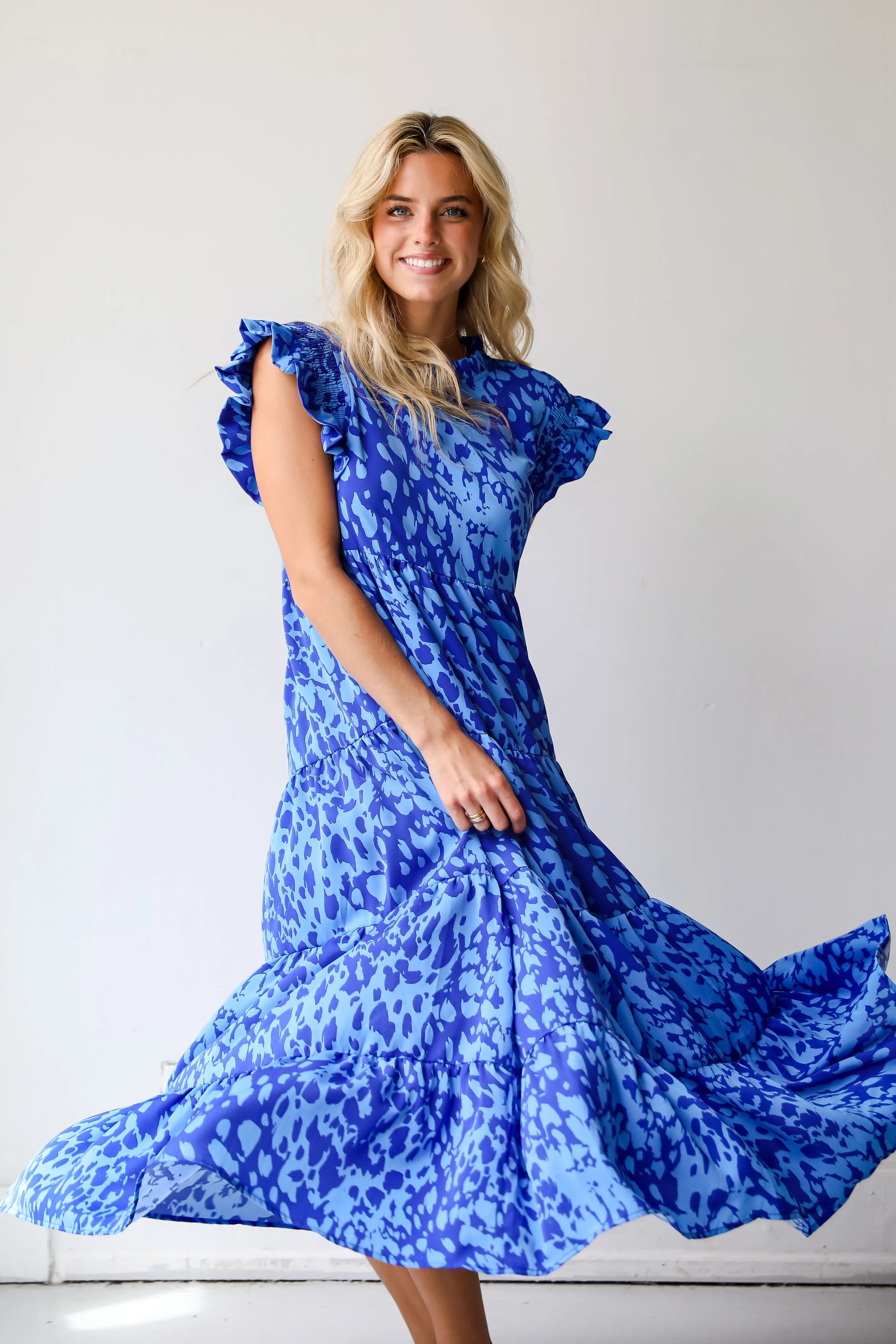 FINAL SALE - Spectacularly Gorgeous Navy Tiered Maxi Dress