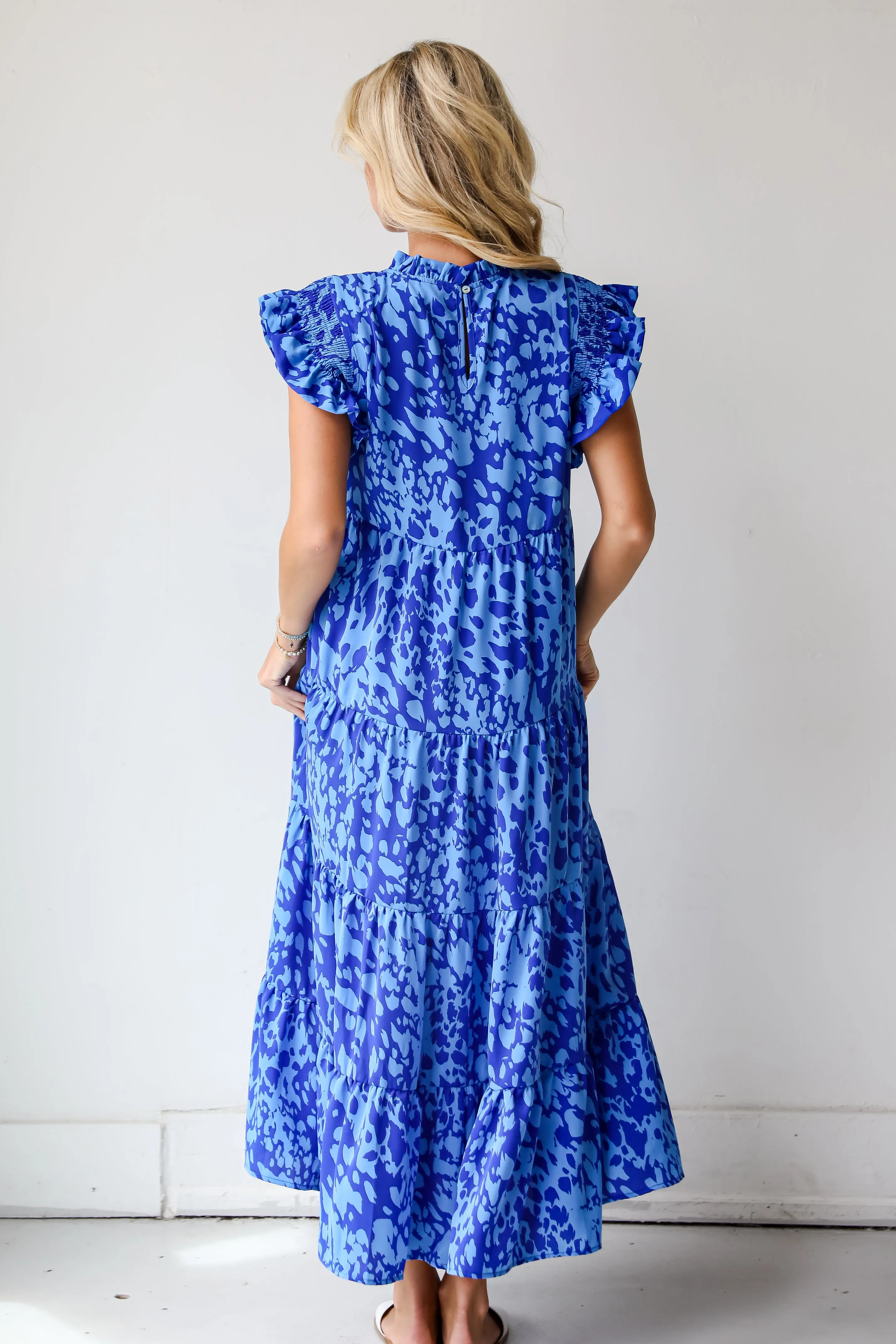 FINAL SALE - Spectacularly Gorgeous Navy Tiered Maxi Dress