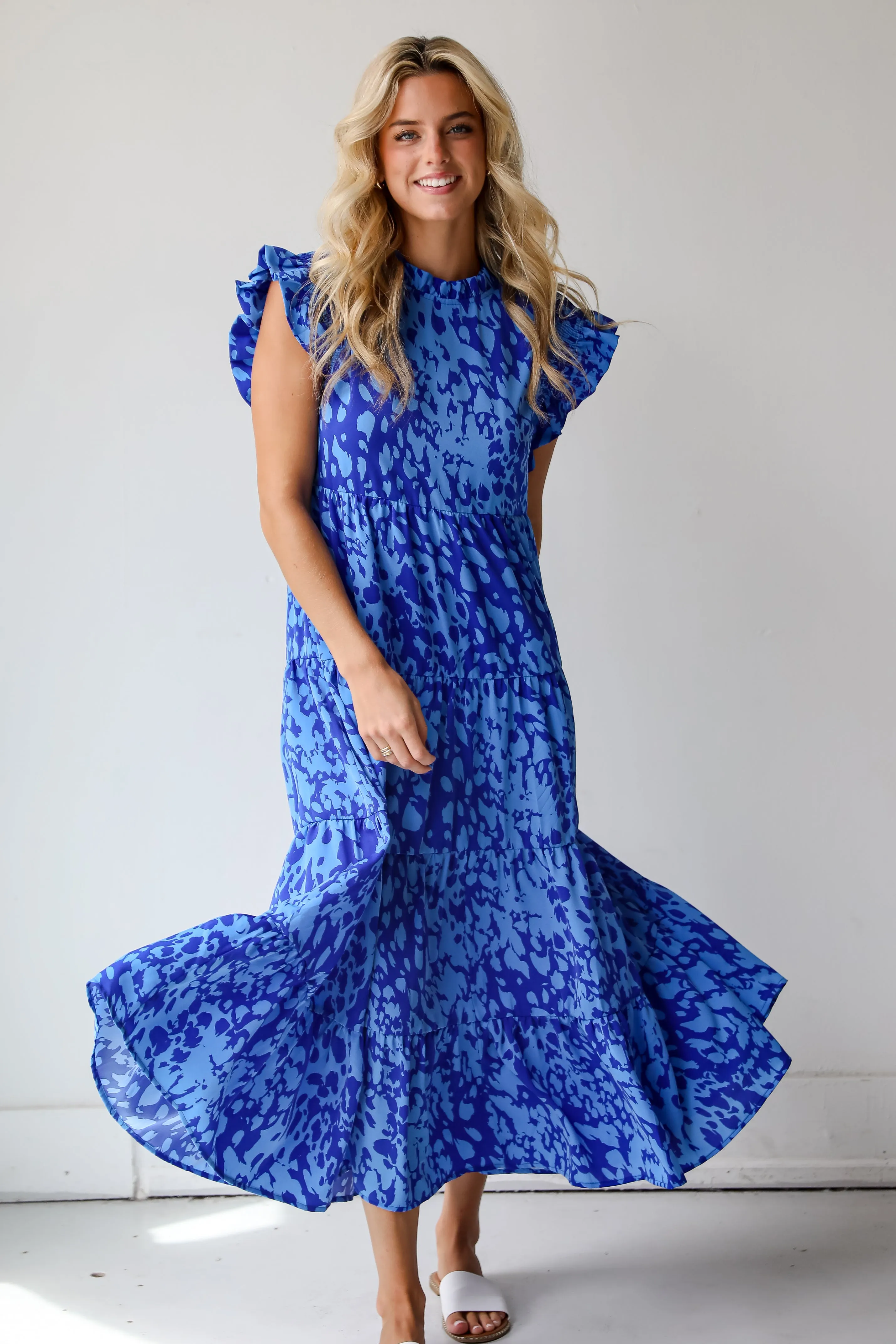 FINAL SALE - Spectacularly Gorgeous Navy Tiered Maxi Dress