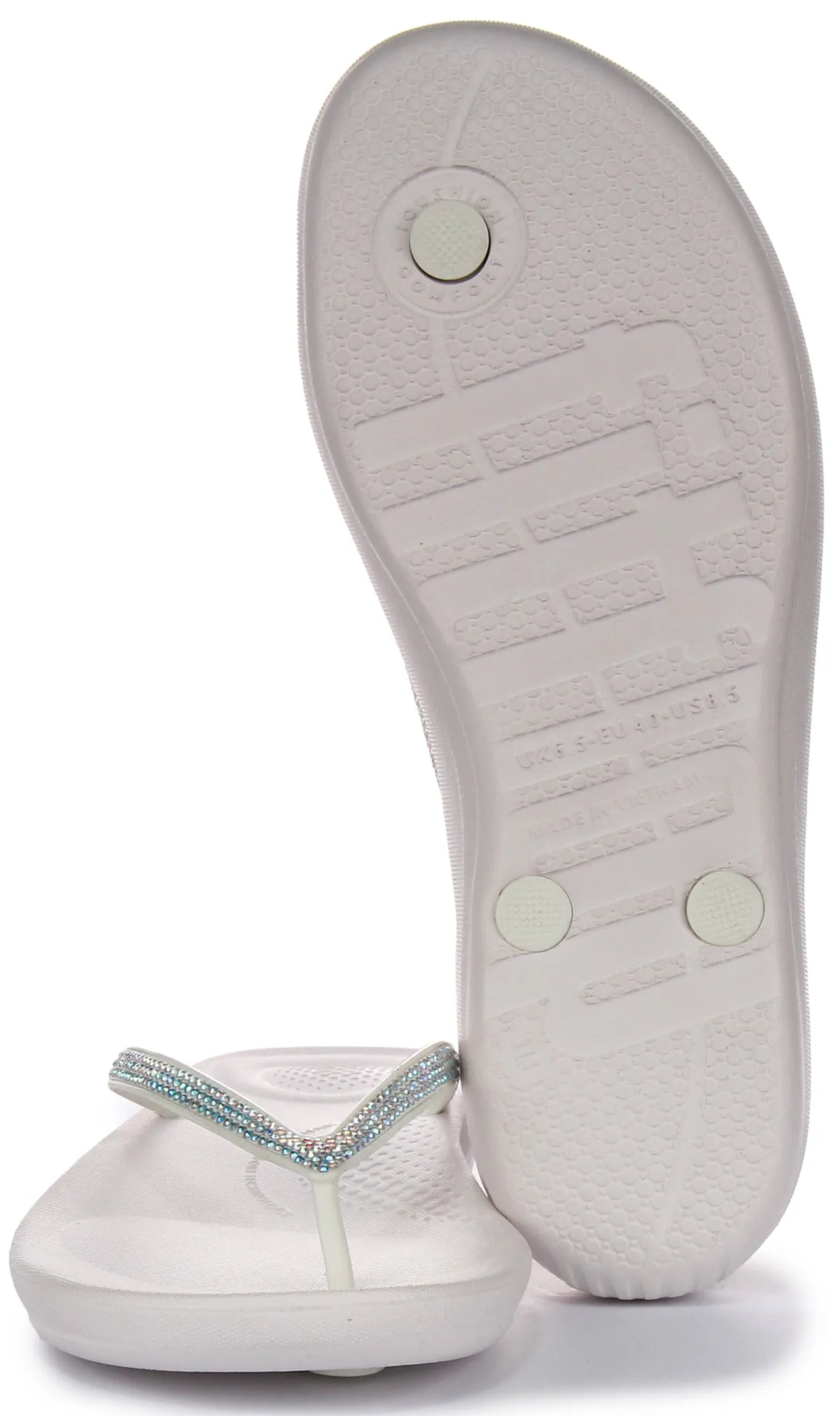 Fitflop Iqushion Sparkle In White For Women