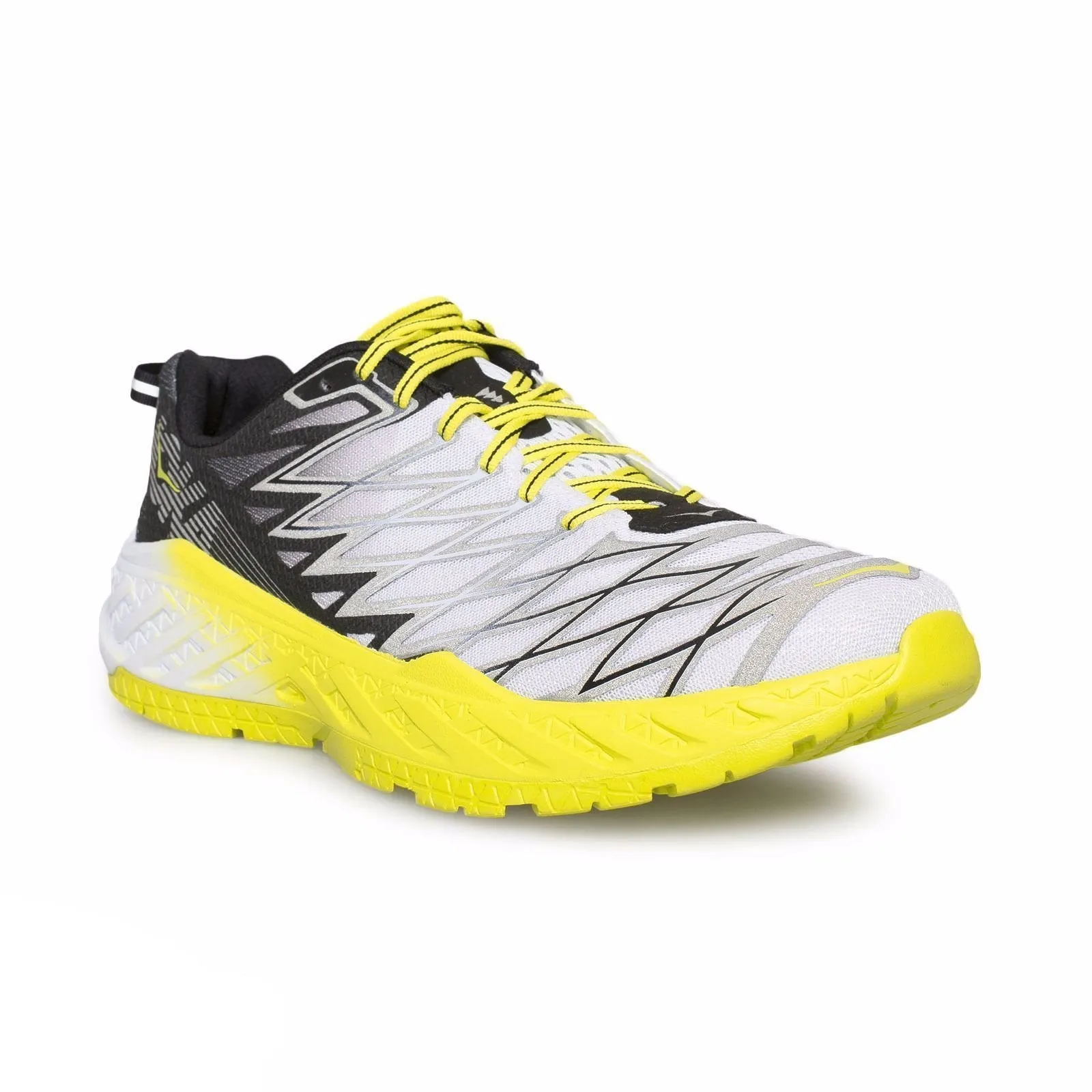 Hoka Clayton 2 Black / White / Citrus Running Shoes