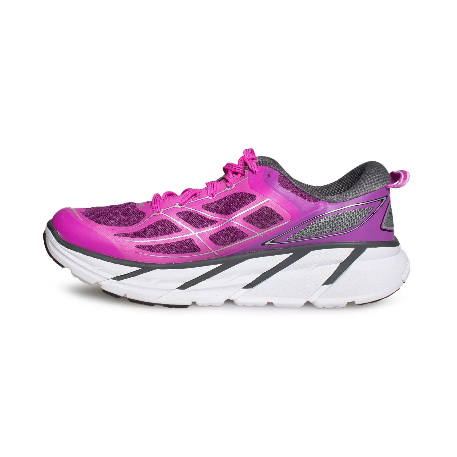 HOKA Clifton 2 Purple / Fuchsia Running Shoes - Women's