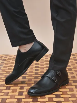 Hugo Classic Black Monk Shoes