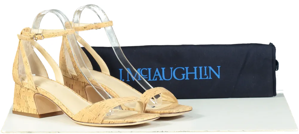 J.McLaughlin Beige Cork Sandals UK 10 EU 43