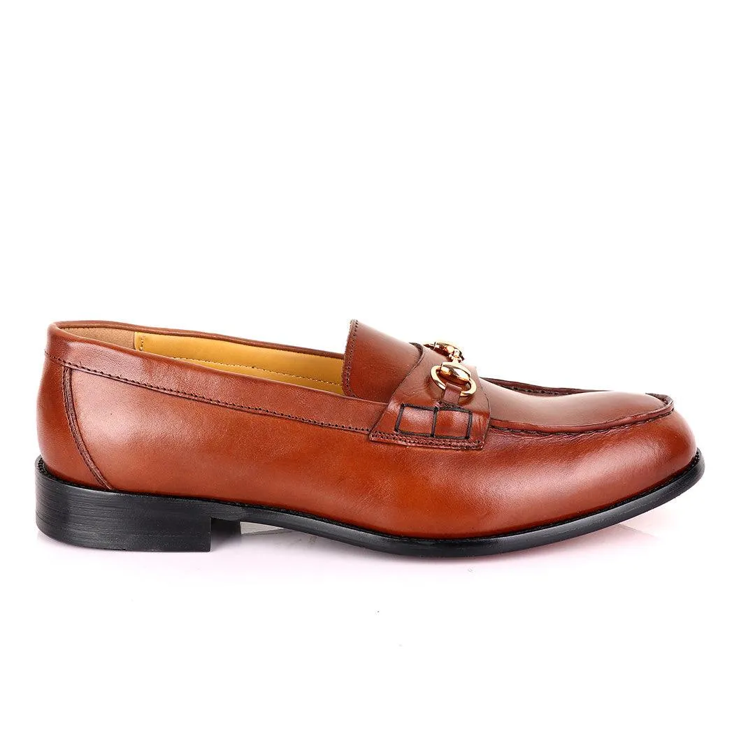 John Mendson Smooth Leather Brown Loafers