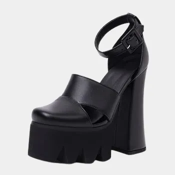 Joskaa 2024 New Chunky High Heel Sandals