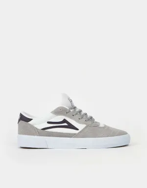 Lakai Cambridge Skate Shoes - Grey/White Suede