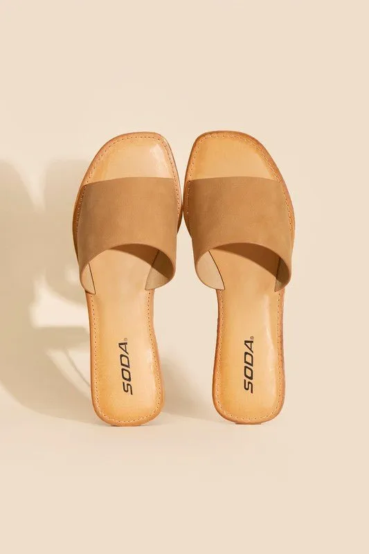 Lena Flat Slide Sandals