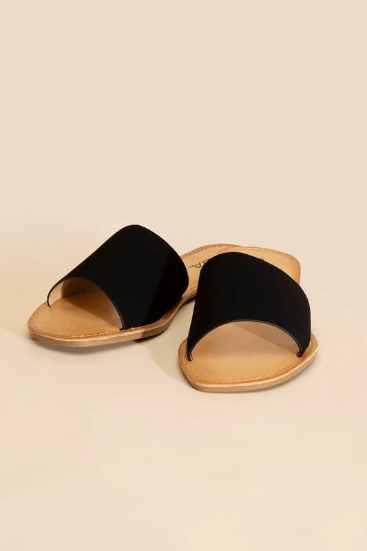 Lena Flat Slide Sandals