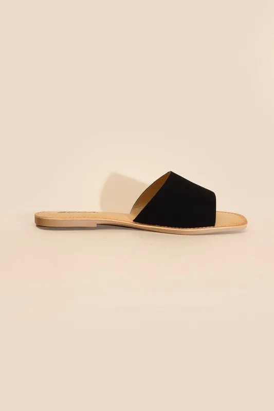 Lena Flat Slide Sandals