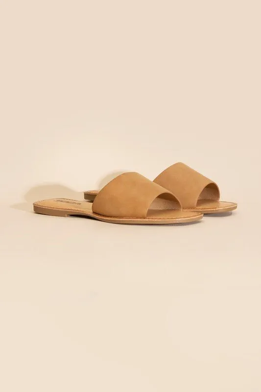 Lena Flat Slide Sandals