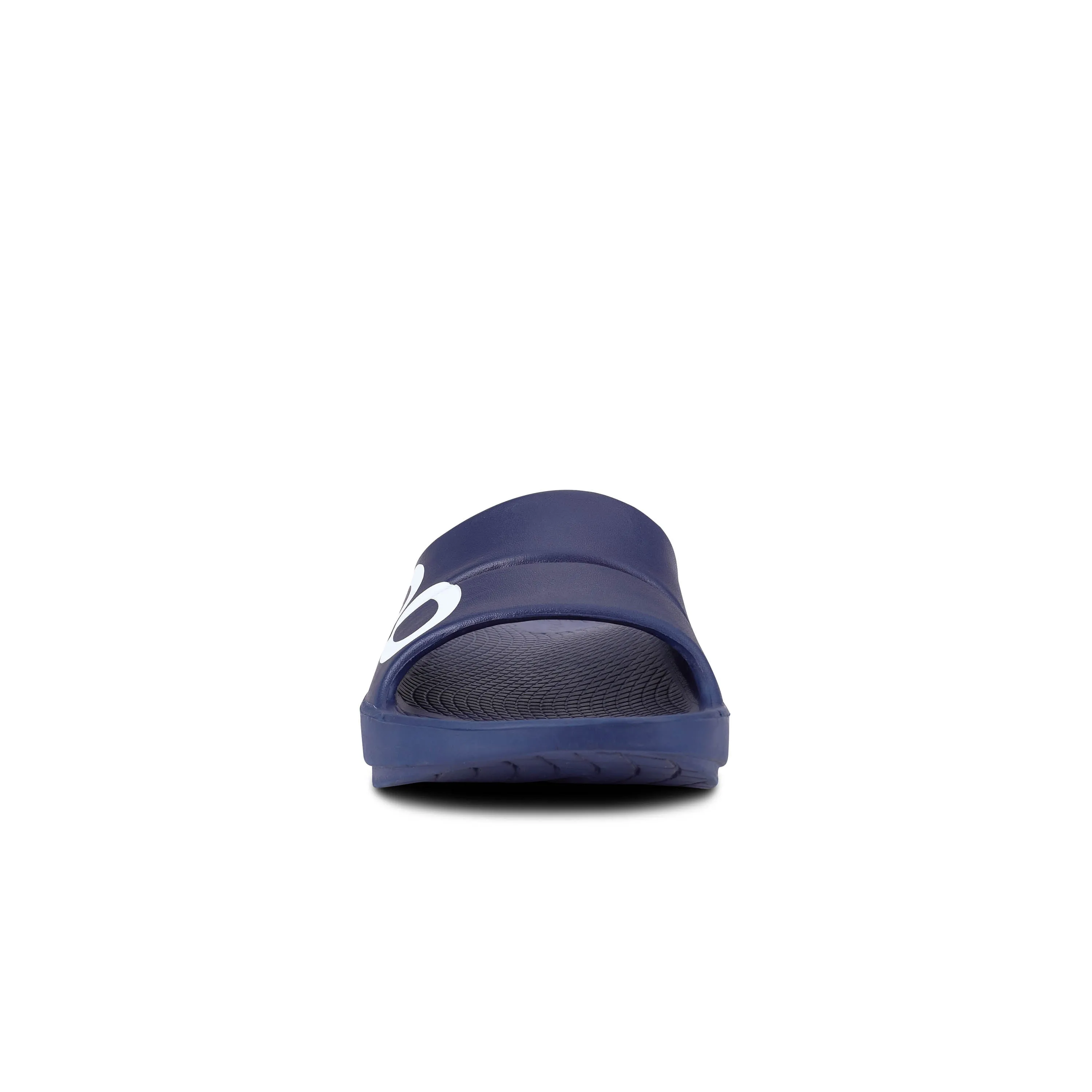 Men's Oofos OOahh Sport Slide Sandal Color: Navy