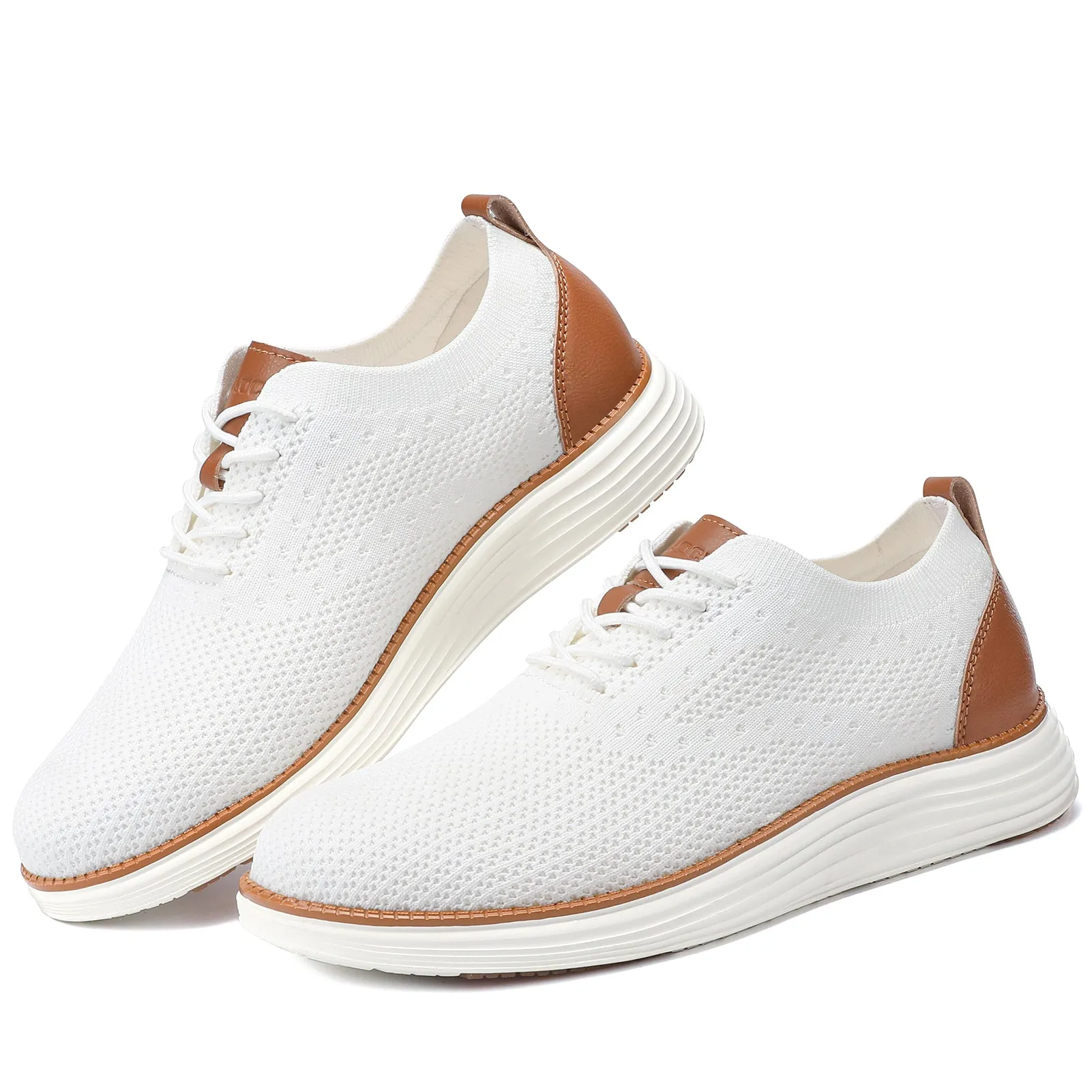 Men's Wide Walking Shoes Mesh Oxfords Business Casual Tennis Comfortable Sneakers