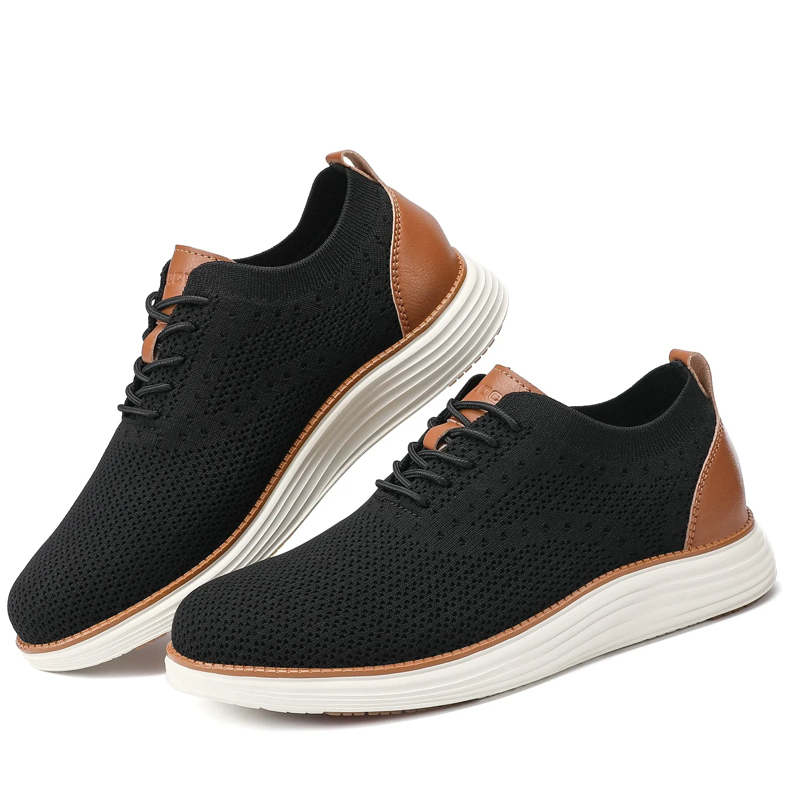 Men's Wide Walking Shoes Mesh Oxfords Business Casual Tennis Comfortable Sneakers