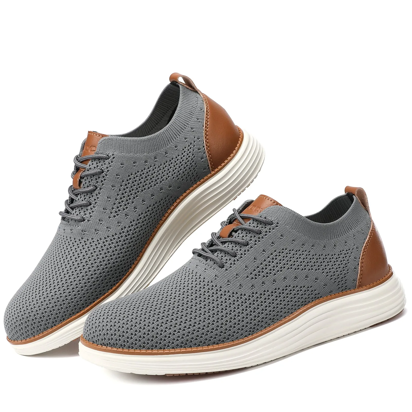 Men's Wide Walking Shoes Mesh Oxfords Business Casual Tennis Comfortable Sneakers