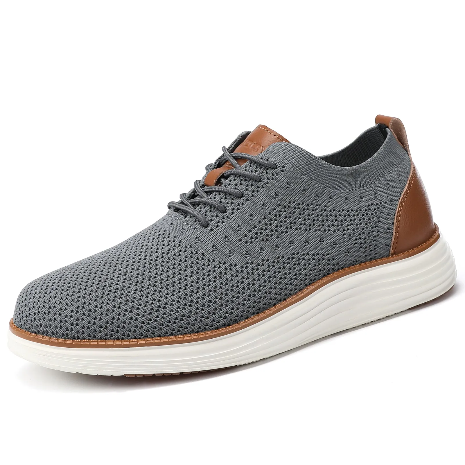 Men's Wide Walking Shoes Mesh Oxfords Business Casual Tennis Comfortable Sneakers