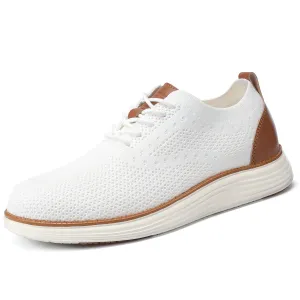 Men's Wide Walking Shoes Mesh Oxfords Business Casual Tennis Comfortable Sneakers