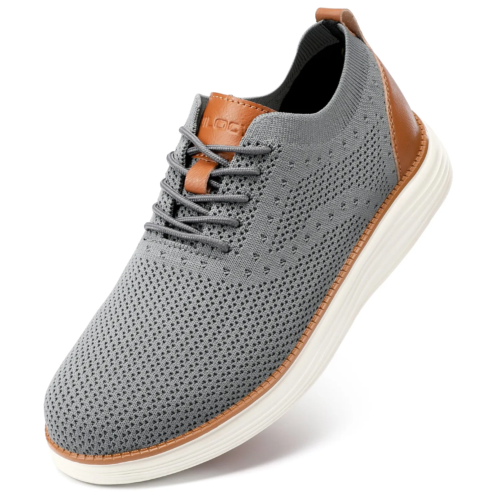 Men's Wide Walking Shoes Mesh Oxfords Business Casual Tennis Comfortable Sneakers