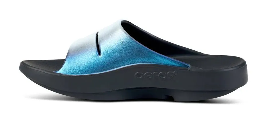 OOFOS Women's OOahh Luxe Slide - Frost