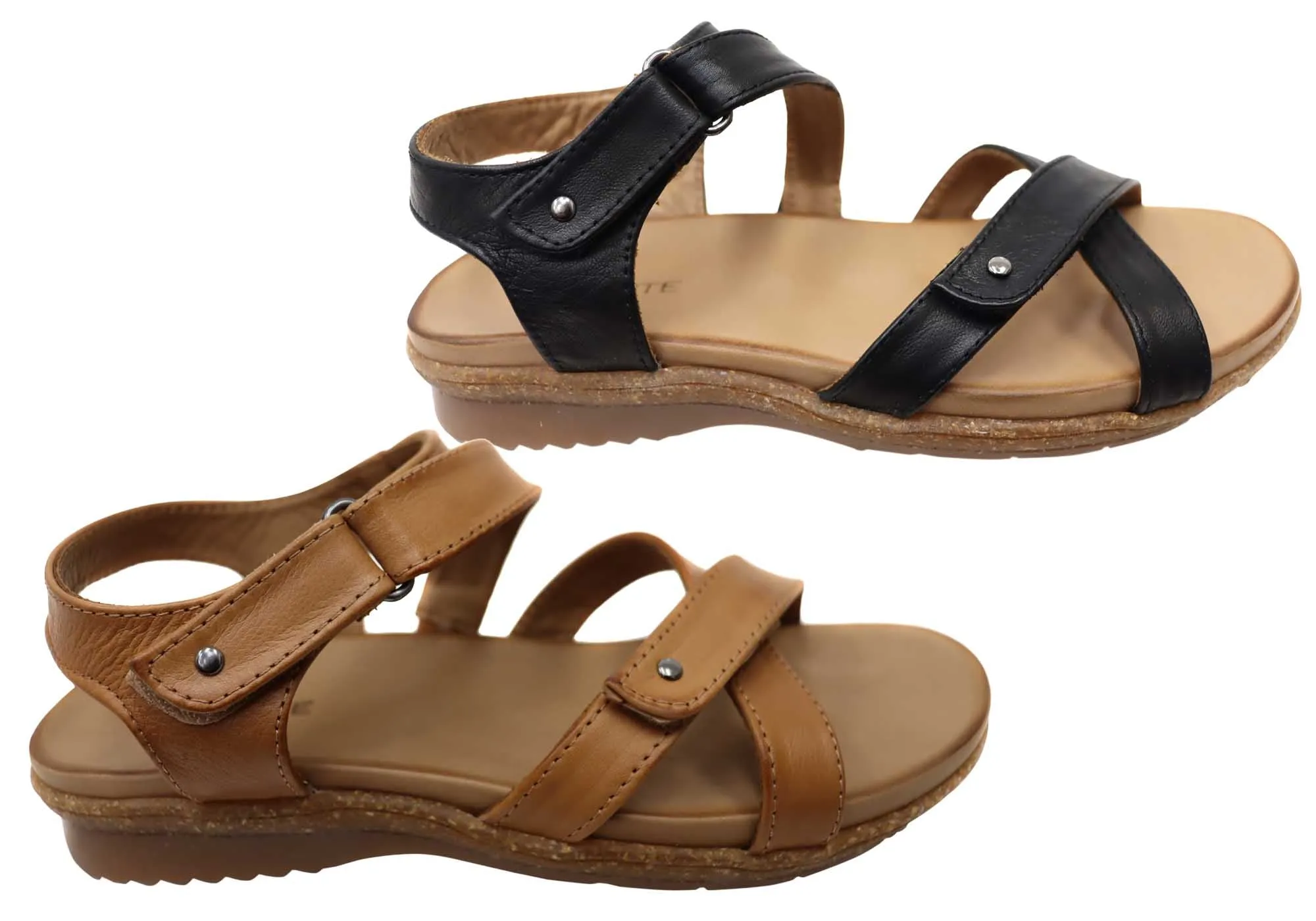 Orizonte Orbost Womens Comfortable European Leather Sandals