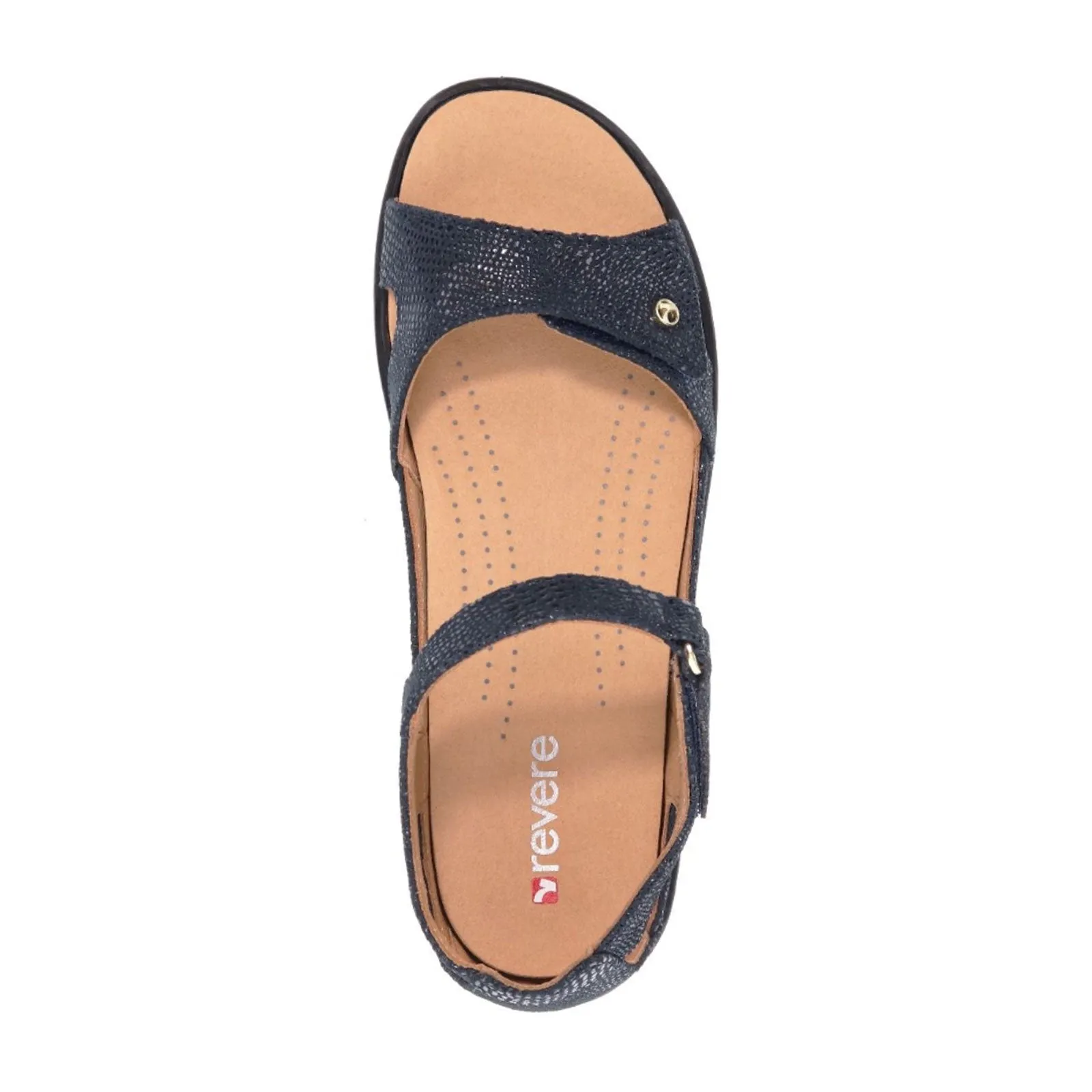 Revere Portofino Backstrap Sandal (Women) - Navy Lizard