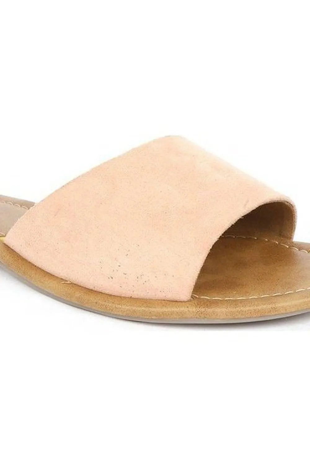 SOLES Chic Pink Flat Sandals - Vibrant Summer Style