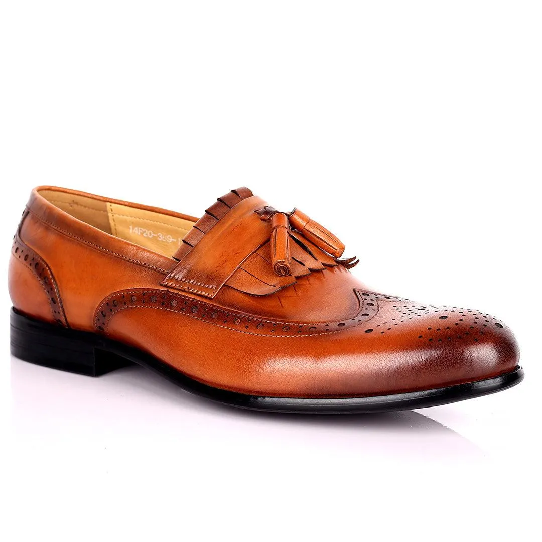 Tford Formal Comfort Brown Men's Fringe Shoes