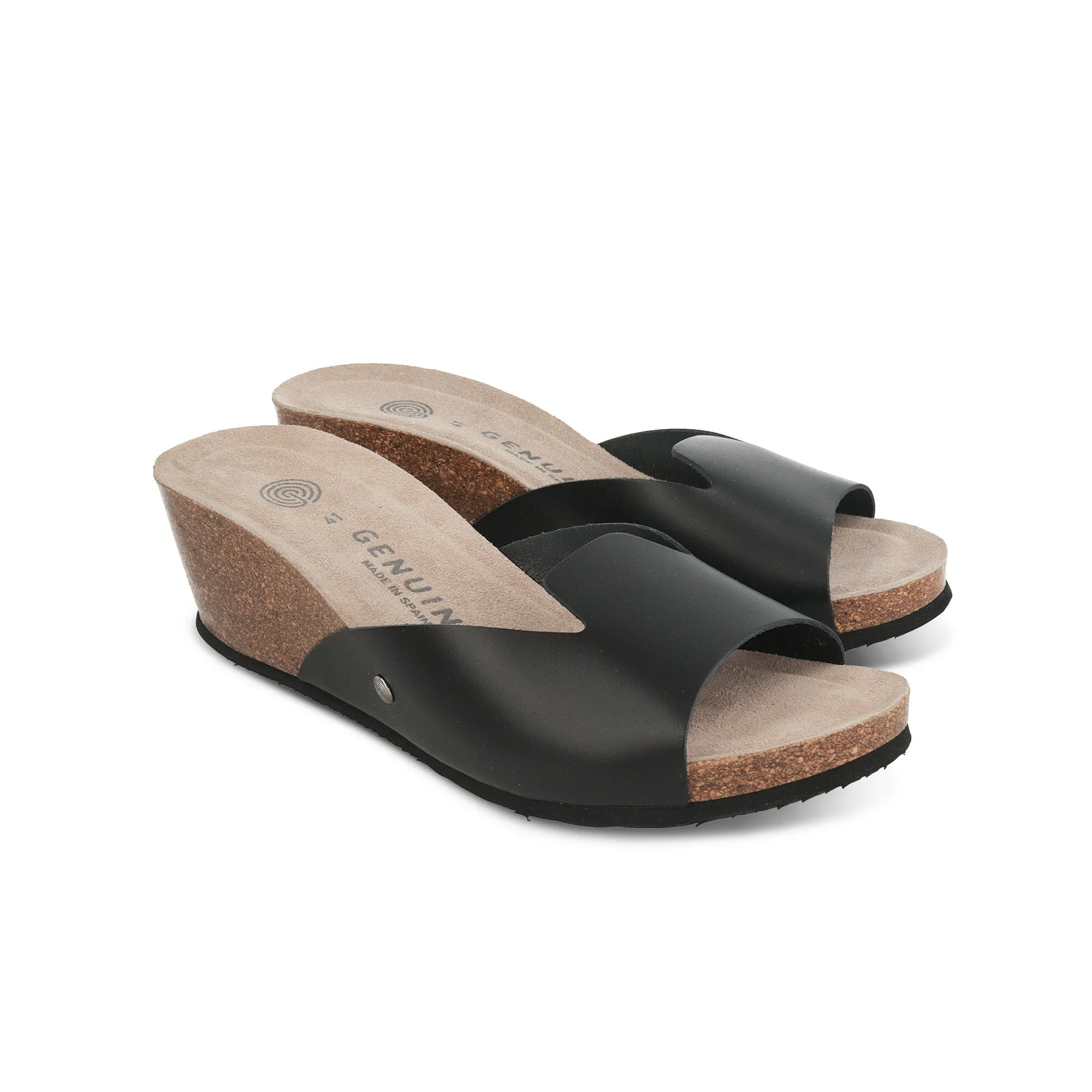 Thalia Black  Mat Sandal