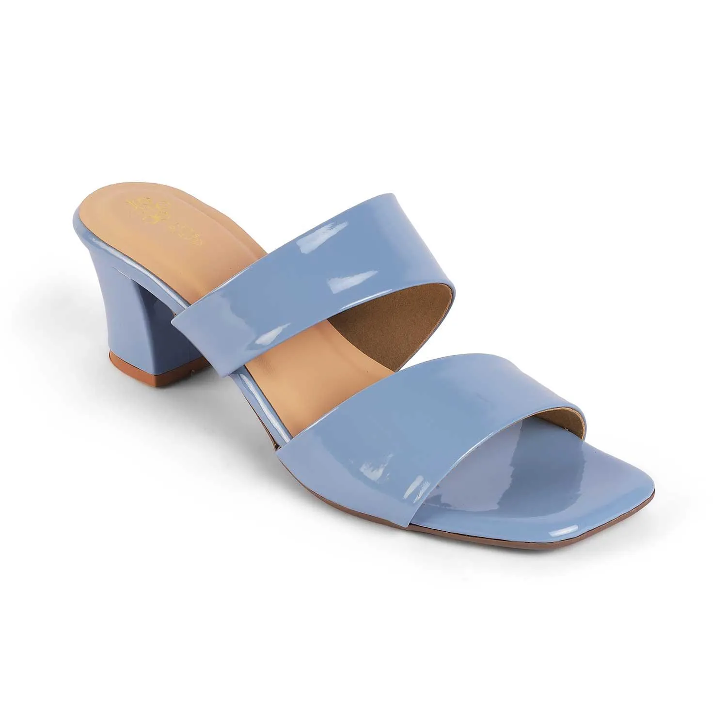 Tresmode Sania Blue Women's Dress Block Heel Sandals