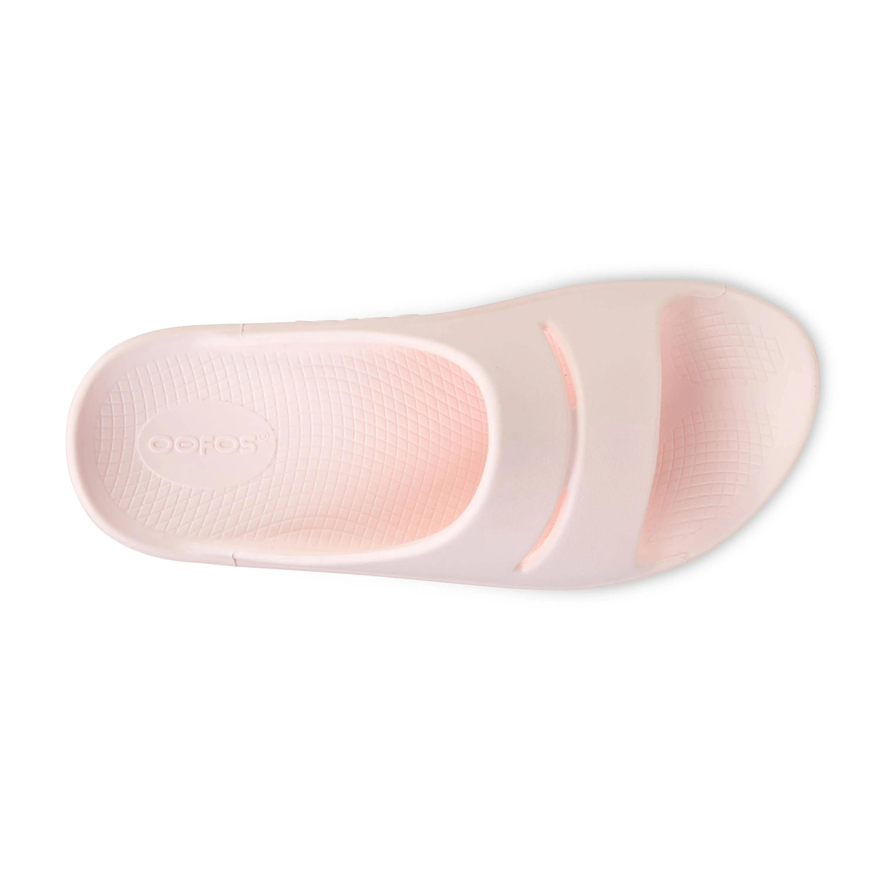 Women's Oofos OOahh Slide Sandal Color: Blush